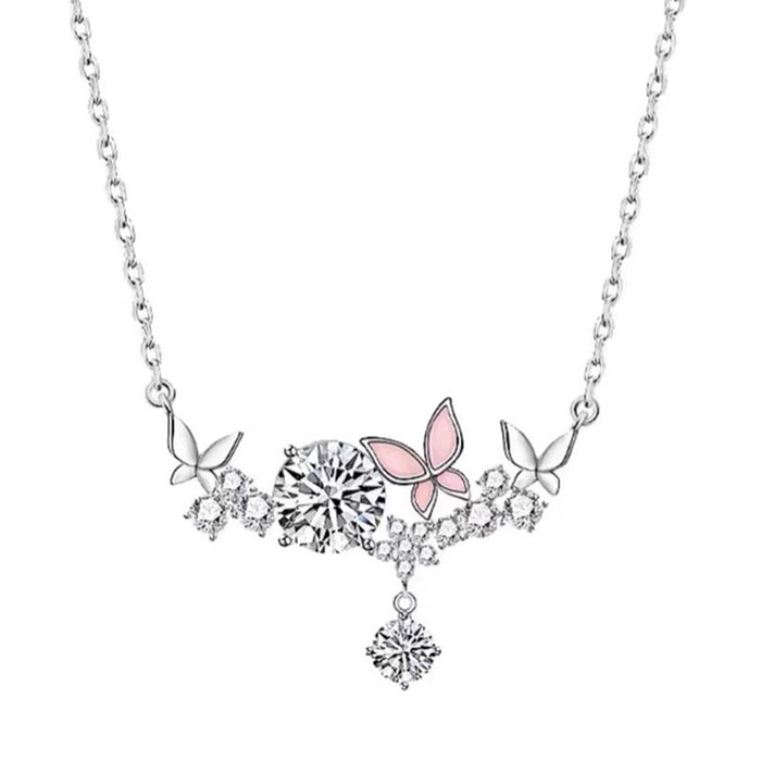 Wholesale Tassel Butterfly Necklace New Fashionable Light Luxury Design Clavicle Chain