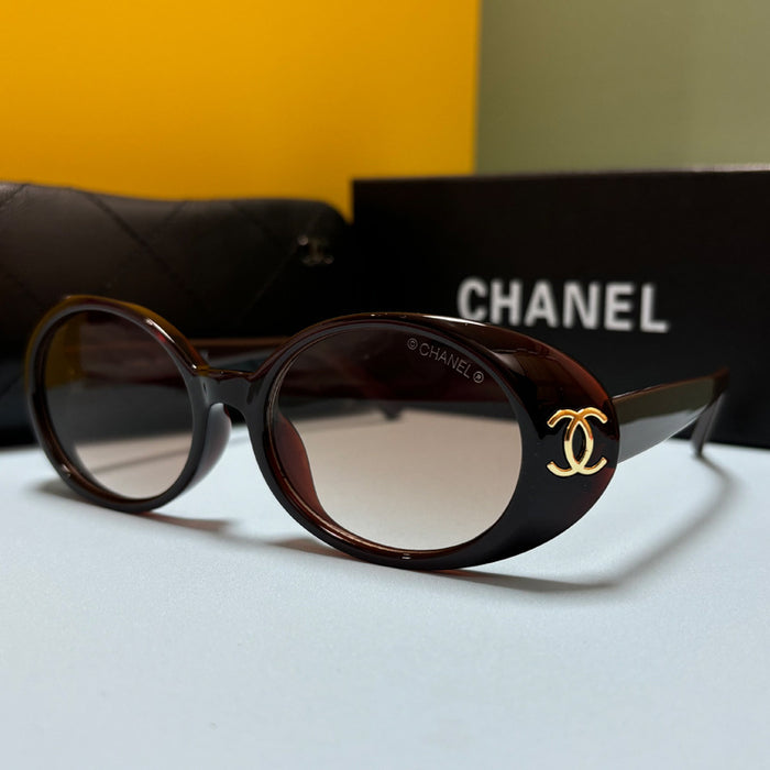 Wholesale  Oval Anti-UV Sunglasses Women's  Thick Edge Sunglasses