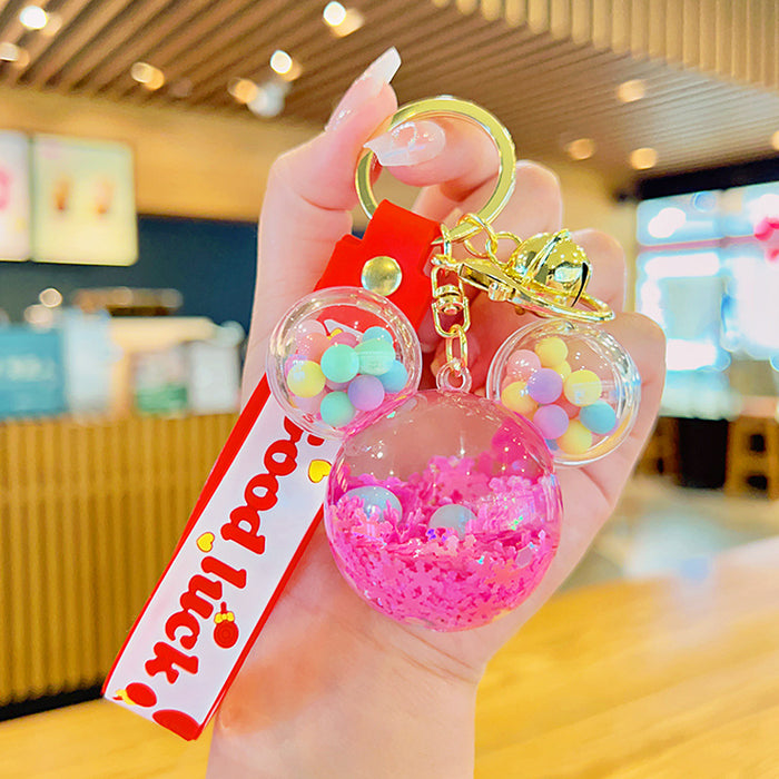 Wholesale Cartoon Quicksand Bottle Keychain JDC-KC-YDao093