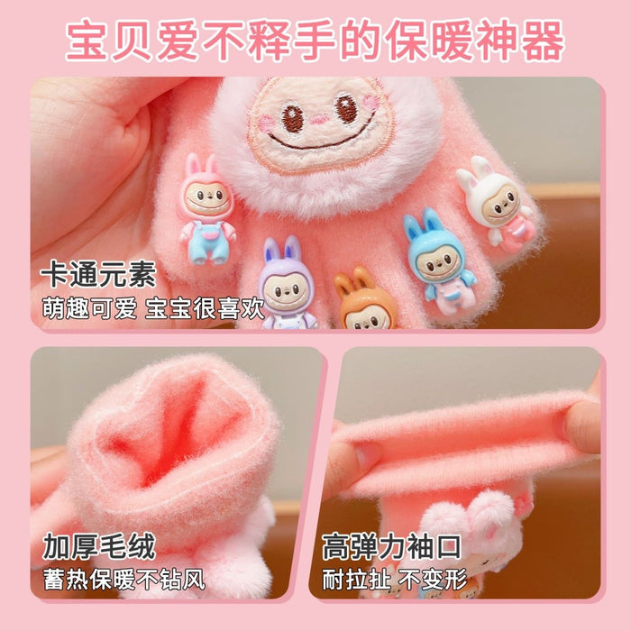 Wholesale Cute cartoon five-finger children gloves