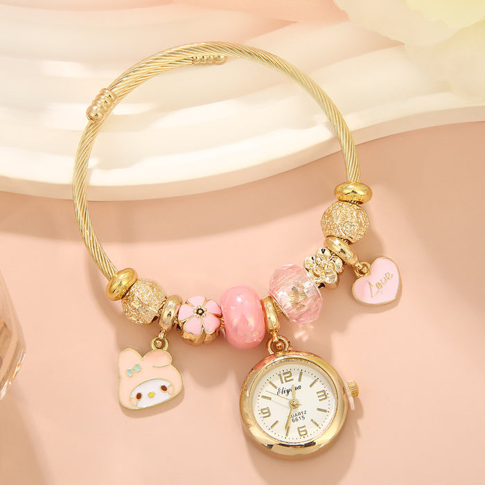 Wholesale Alloy Cartoon Pendant Watch Bracelet MOQ≥2
