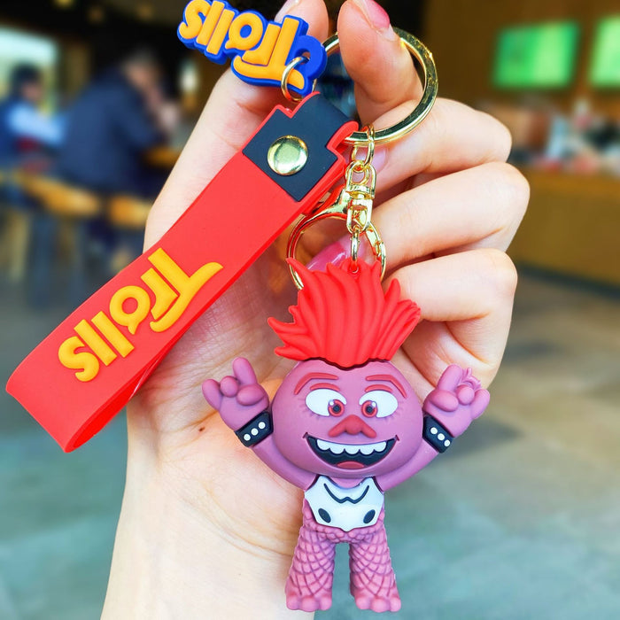 Wholesale Silicone Cartoon Doll Keychain JDC-KC-MingT113