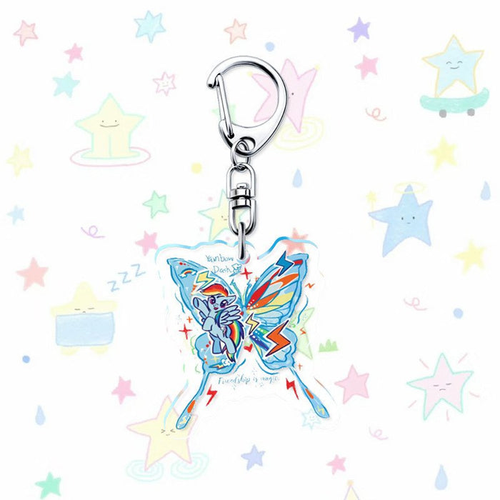 Wholesale Cute Cartoon Acrylic Butterfly Keychains