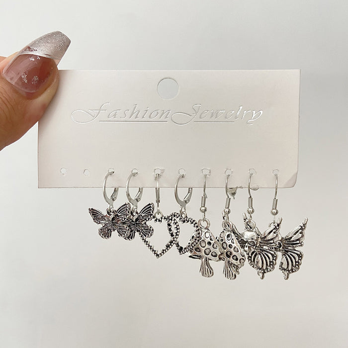 Wholesale Love Butterfly Earrings Set Creative Snake Sword Earrings Halloween Earrings