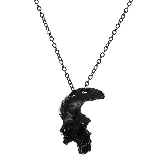 Wholesale Vintage Alloy Skull Pendant Gothic Necklace JDC-NE-MiaoYa001