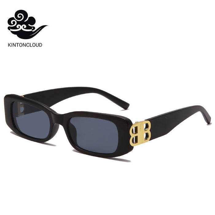 Wholesale PC small rectangular frame sunglasses JDC-SG-HNB008