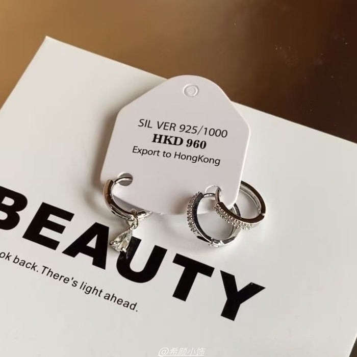 Wholesale Asymmetrical Water Drop Small Earrings for Women New Style