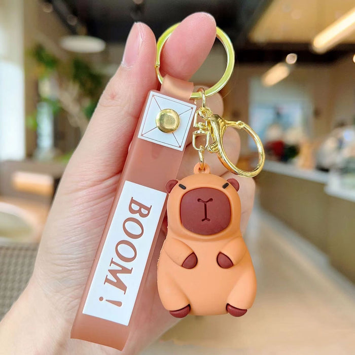 Wholesale Capybara bubble blowing keychain cute little capybara pendant car bag pendant