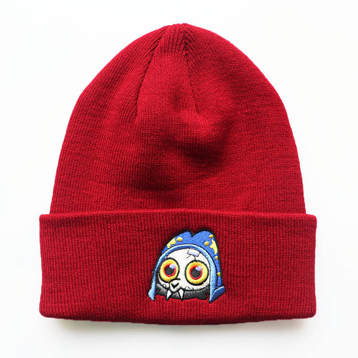 Wholesale Cartoon Character Embroidery Acrylic Knitted Beanie Hat JDC-FH-LvH016