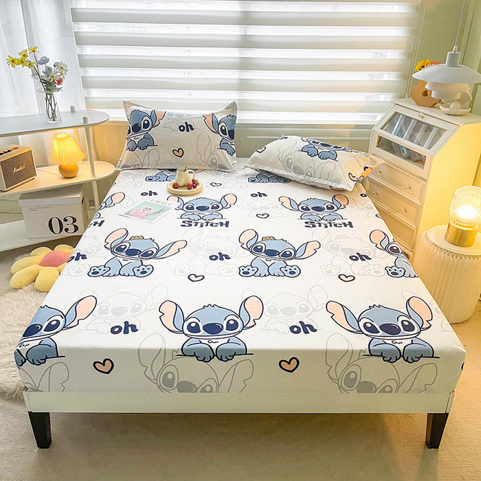 Wholesale A-level Cloud Washed Cotton Cute Cartoon Girl Heart Dormitory Bed Sheets JDC-SEE-AiErMei008