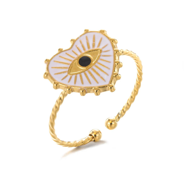 Wholesale Retro Inlaid PeacocK Turquoise Stainless Steel Ring