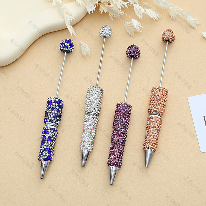 Wholesale Diamond Plastic Bead Pen JDC-PN-JinWD001