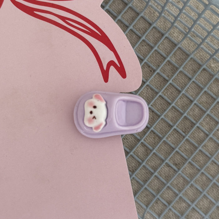 Wholesale Cute Cartoon Mini Slippers Funny Hair Clips