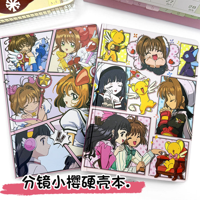 Wholesale 5pcsNotebook Student Cartoon Animation Journal Full Color Page