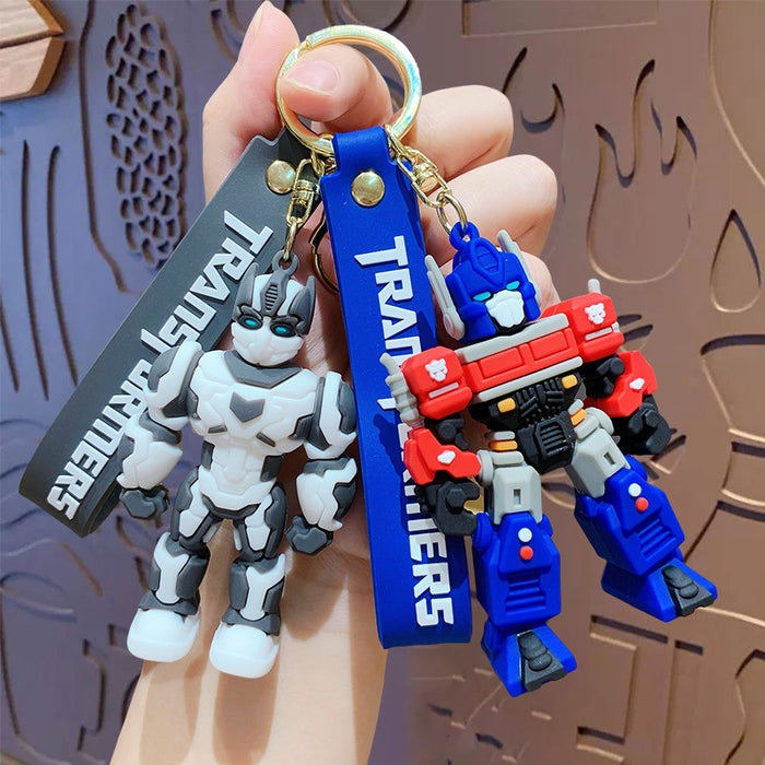 Wholesale Cartoon key pendant bumblebee car ornaments keychain