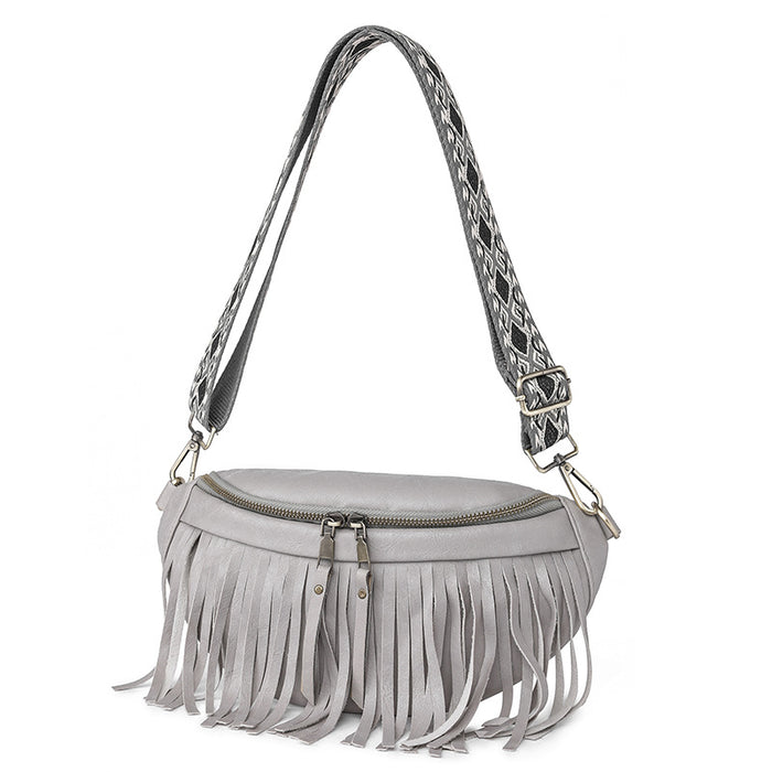 Wholesale Summer Vintage Tassel Pleated Shoulder Bag JDC-SD-YouYJ006