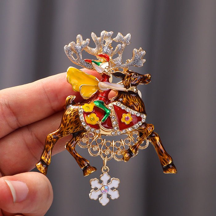 Wholesale Christmas animal elements pin accessories brooch