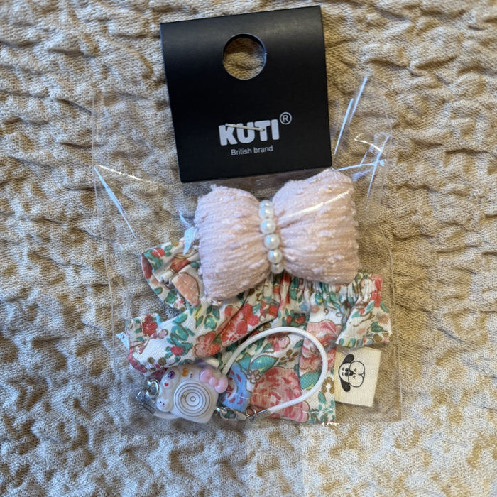 Wholesale Doll Clothes Accessories Bowknot Dress Set with Crossbody Camera
