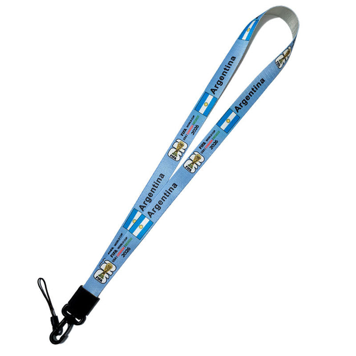 Wholesale 10pcs World Cup National Team Phone Id Lanyard Keychain