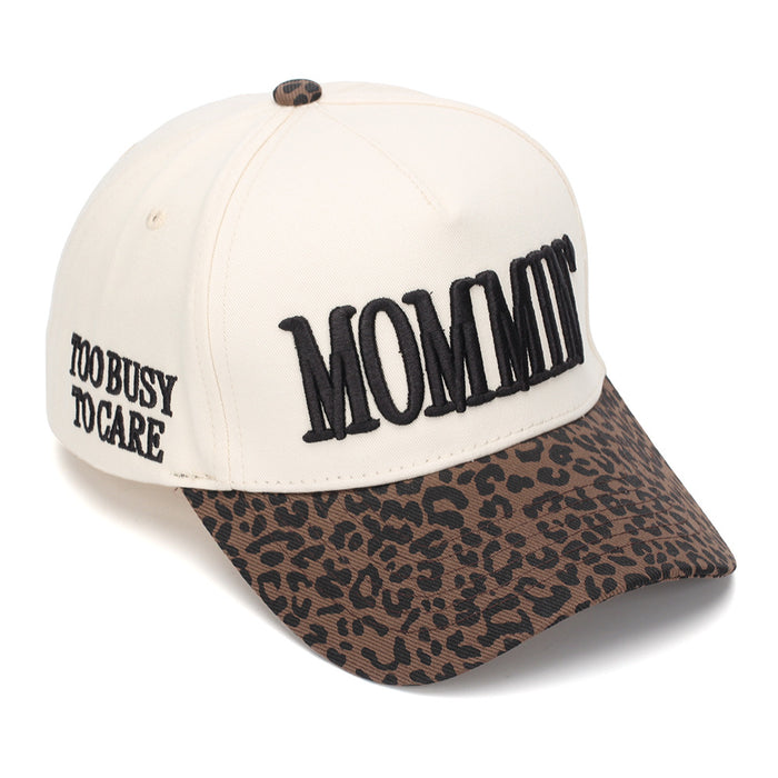 Wholesale Embroidered English Letter Leopard Print Baseball Cap - Women' s Sun Hat
