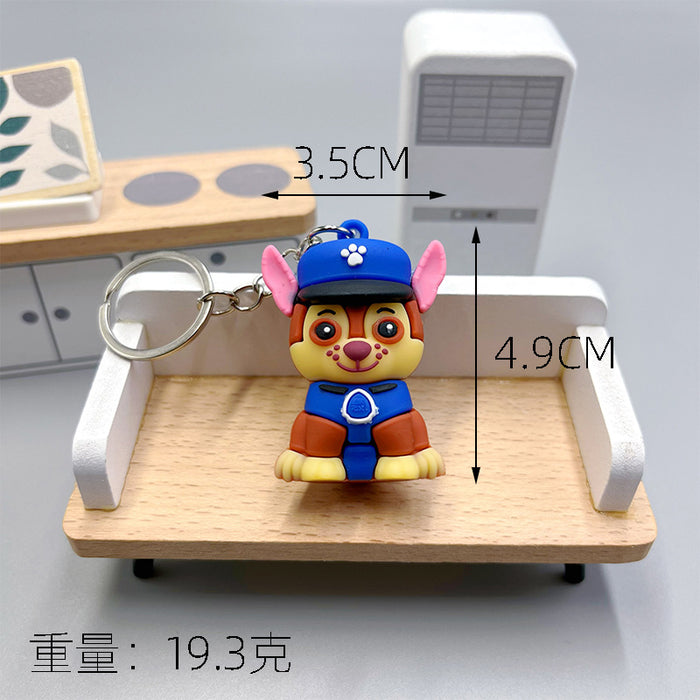 Wholesale Cartoon Cute Puppy PVC Soft Glue Keychains JDC-KC-Wenma003