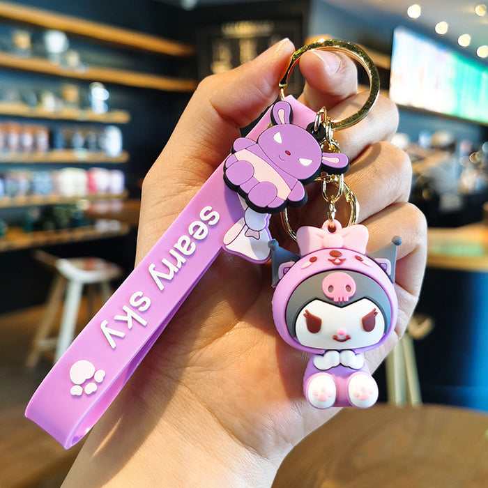 Wholesale Cartoon Keychain Dog  Pendant Cute Cartoon Key Chain