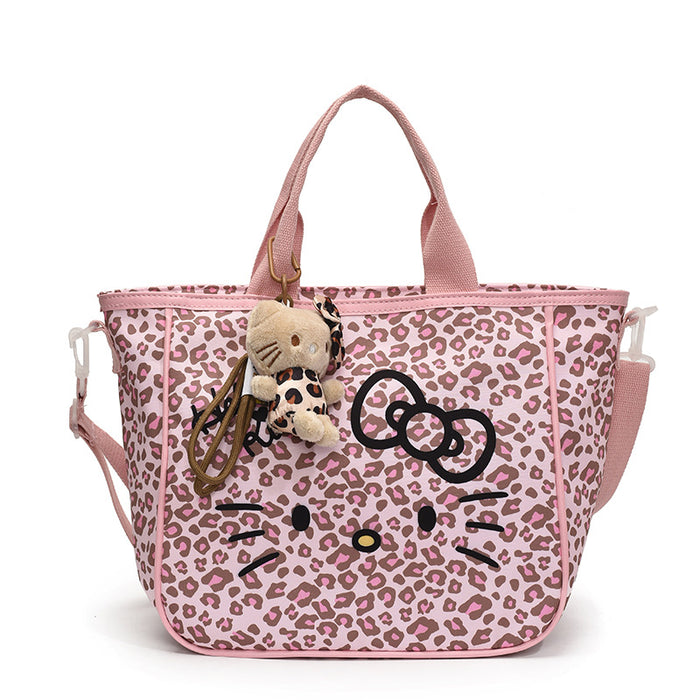 Wholesale Cute cartoon leopard print large capacity shoulder bag