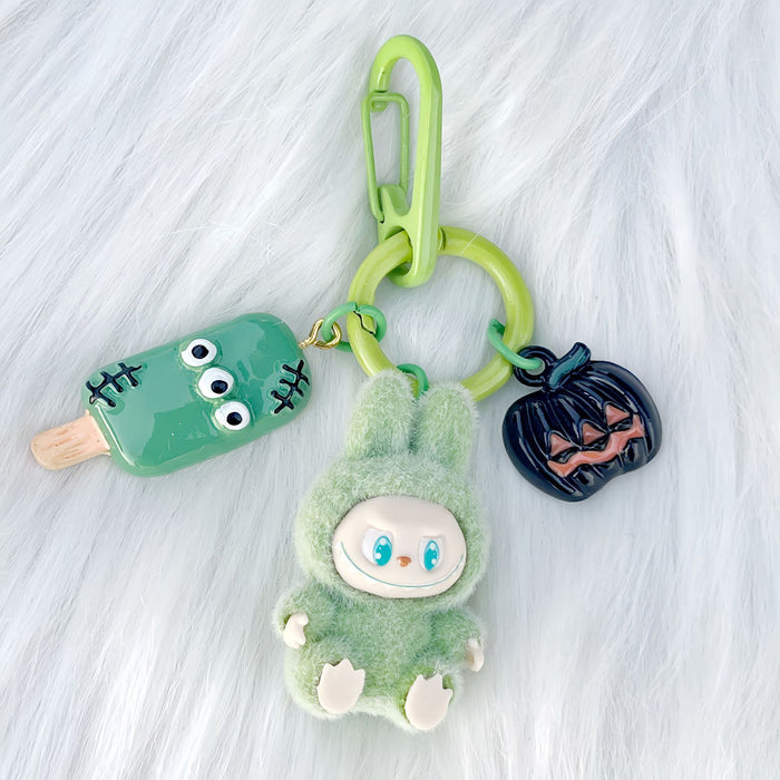 Wholesale  Flocked Mini Toys Cute Gifts Baby-Free Keychain Cartoon Bag Car Key Pendant Decoration