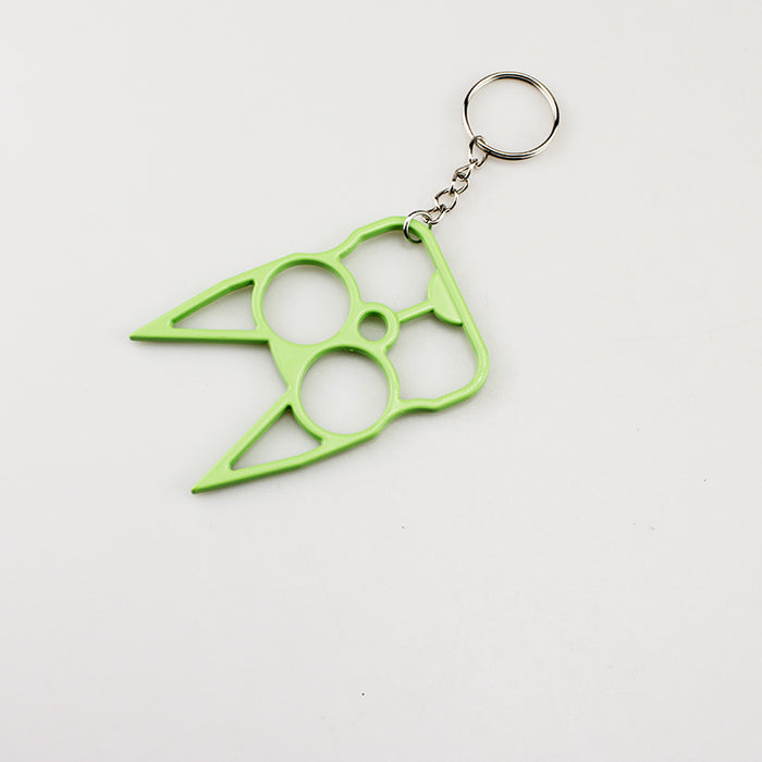 Wholesale Chic White Cat Ear Knuckle Metal Self Defense Accessory For Resale
