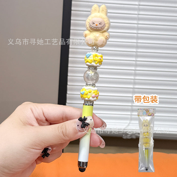 Wholesale DIY Cute Beaded Pen for Mobile Phones and Tablets Touch Screen Gel Ballpoint Pen