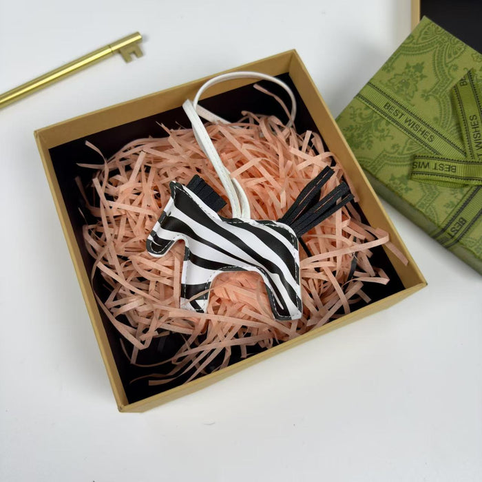 Wholesale Pendant Pu Zebra Wingless Leather Bag Pendant Keychain Bag Pendant