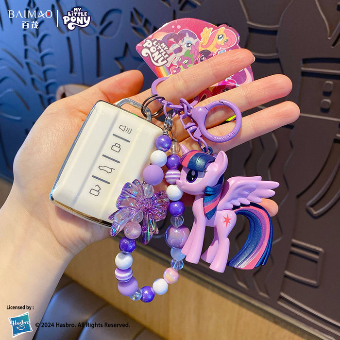 Wholesale Beaded keychain cute cartoon backpack keychain ring pendant