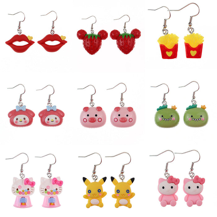 Wholesale Cute Creative Cartoon Animal Earrings JDC-ES-NiQing063