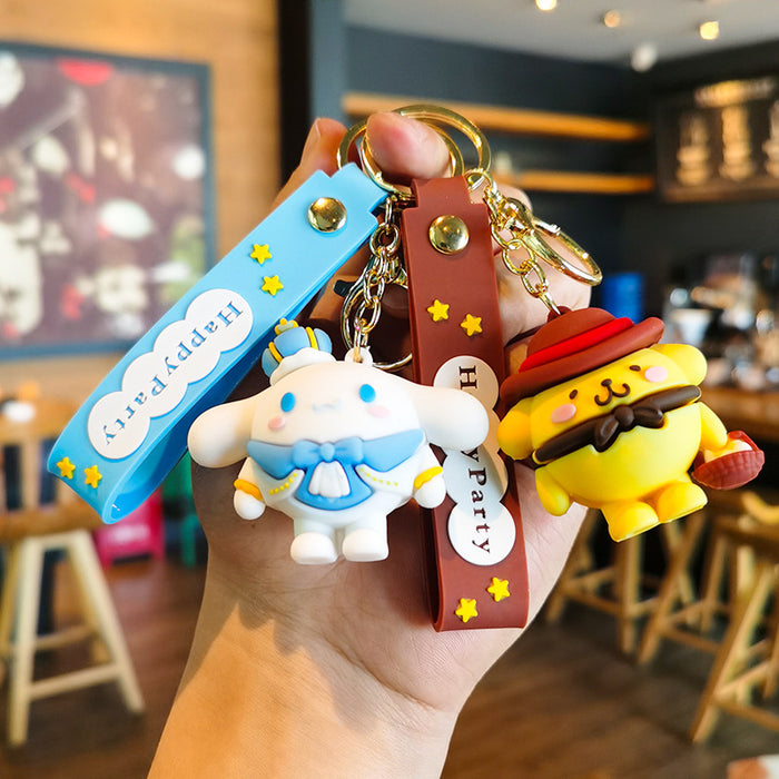 Wholesale Silicone Cartoon Doll Keychain JDC-KC-Tingm149