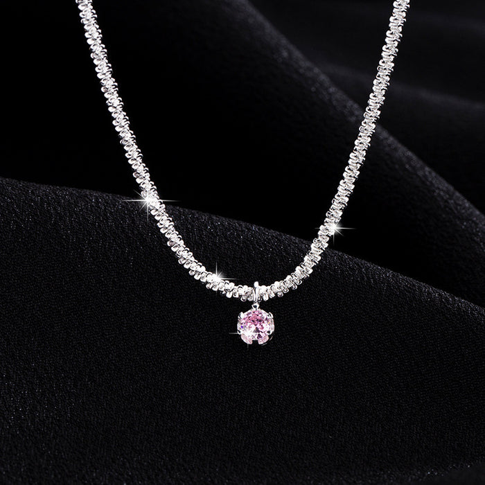Wholesale Diamond zircon necklace, simple and versatile collarbone chain bracelet, temperament necklace accessory