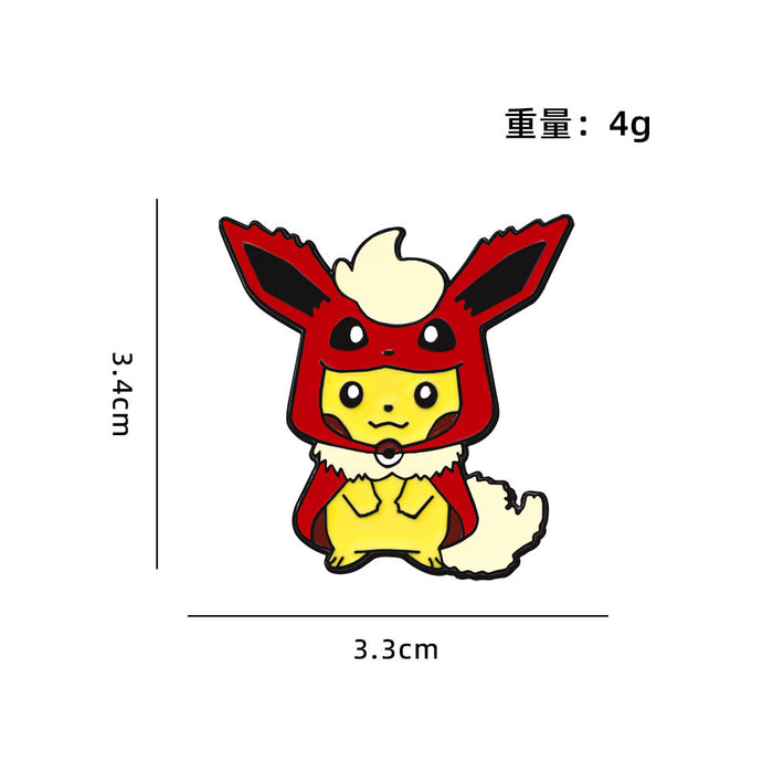 Wholesale Environmentally friendly zinc alloy brooch with oil drop imitation enamel cute schoolbag decoration badge