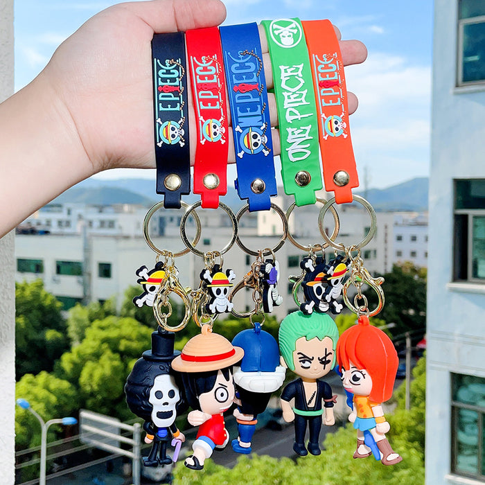 Wholesale Silicone Cartoon Doll Keychain JDC-KC-QiChao062