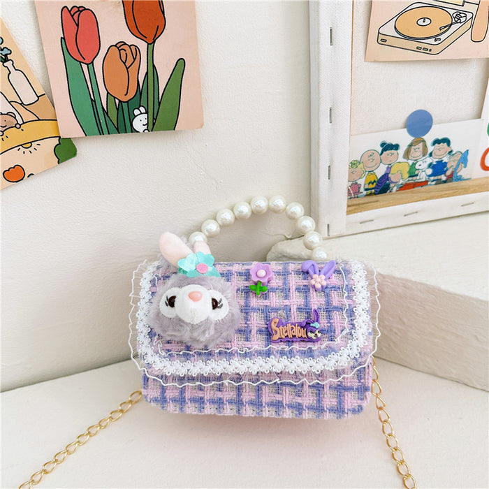 Wholesale Kids Pearl Chain Handbag Shoulder Bag JDC-SD-GSAT003