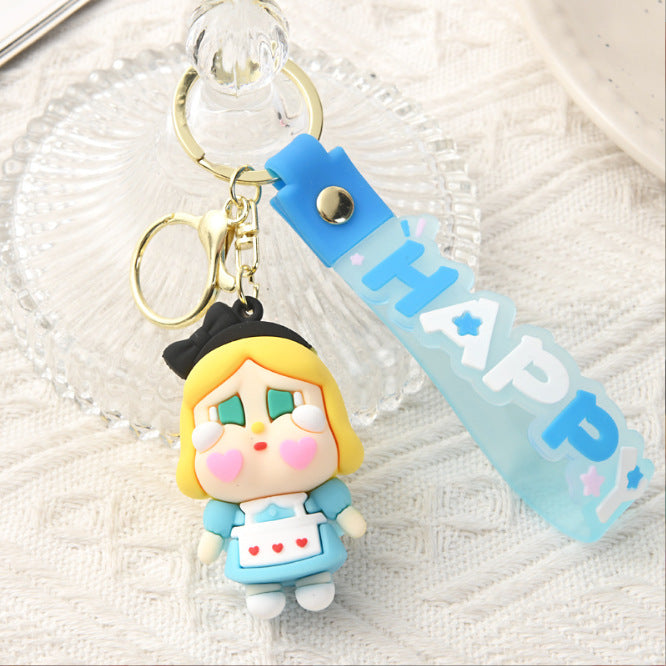 Wholesale Crying Doll Keychain Pendant Cute PVC Cartoon Bag Charm Gift Boutique Resale