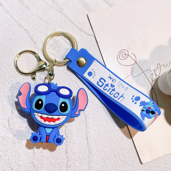 Wholesale Silicone Cartoon Doll Keychain JDC-KC-Qiwei025