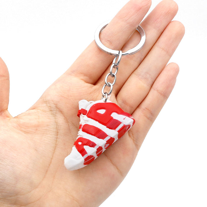 Wholesale PVC Basketball Shoe Model Keychain JDC-KC-QLPing010