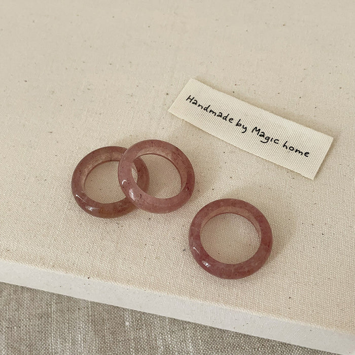 Wholesale Natural stone ring, niche personality, simple and versatile temperament, ring ring, ring