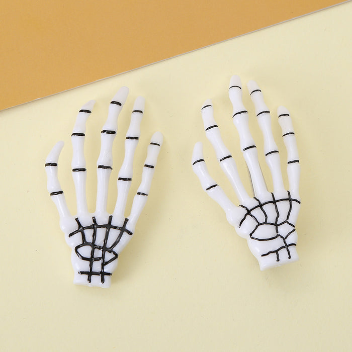 Wholesale  Ghost Hand Hair Clip Red Gothic Side Clip Women S Fashion Accessory Boutique Resale Gift
