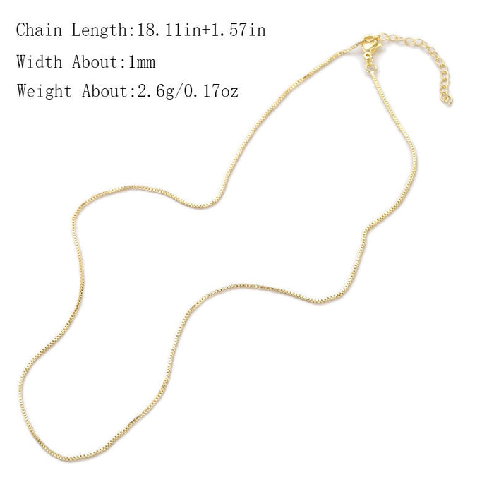 Wholesale Necklace Clavicle Chain Bare Chain Adjustable JDC-NE-YJ002