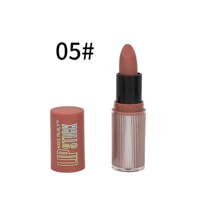Wholesale 12 color lipstick, bare color, matte matte finish, lip gloss that does not fade, moisturizing lips