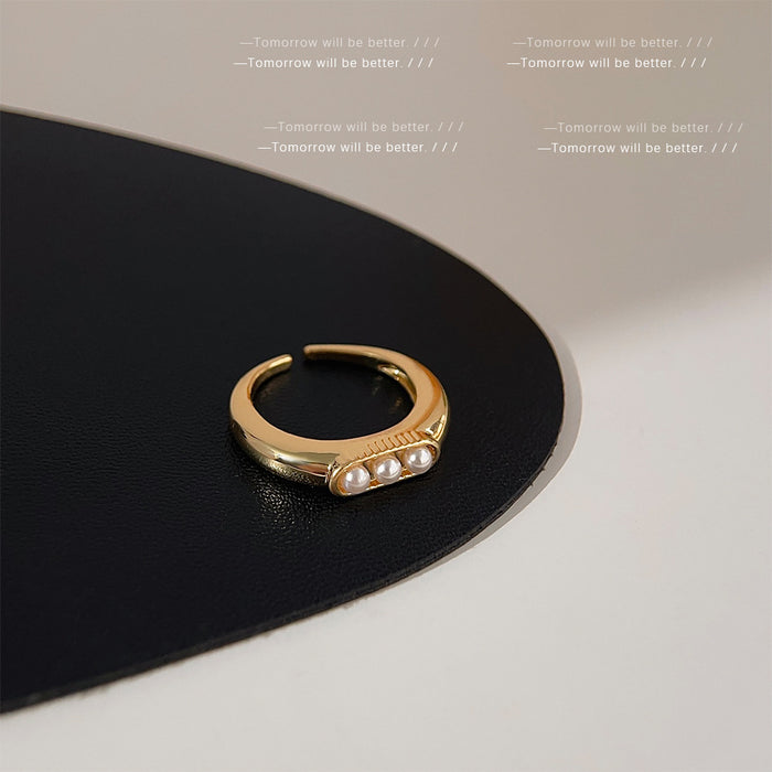 Wholesale Vintage fashion ring with niche design and adjustable opening for personality