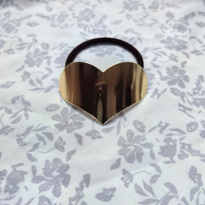 Wholesale Metal Wire-drawing Hair Rope Women's High Stretch Hair Rope Rubber Band Hair Accessories