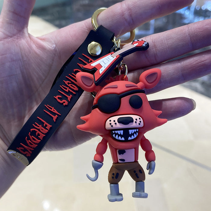 Wholesale Cartoon Doll Silicone Keychain (F) JDC-KC-Chongli011