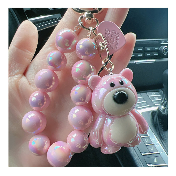 Wholesale  Bear Keychain Couple Cartoon  Pendant Keychain Bag Doll Decorative Pendant