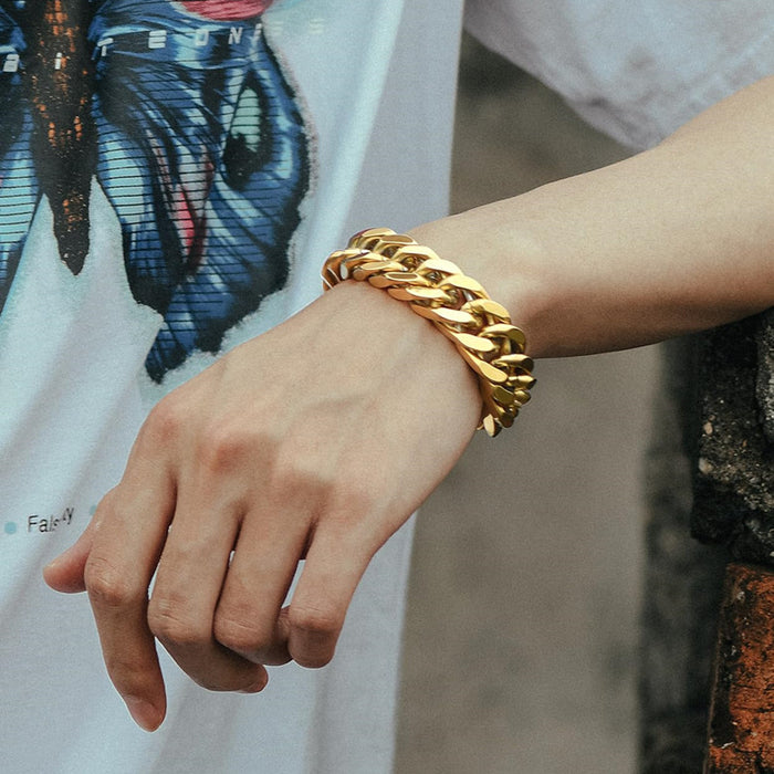 Wholesale Stainless steel bracelet trendy and versatile, simple bracelet